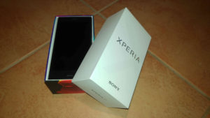 Verpackung des Sony Xperia XZ