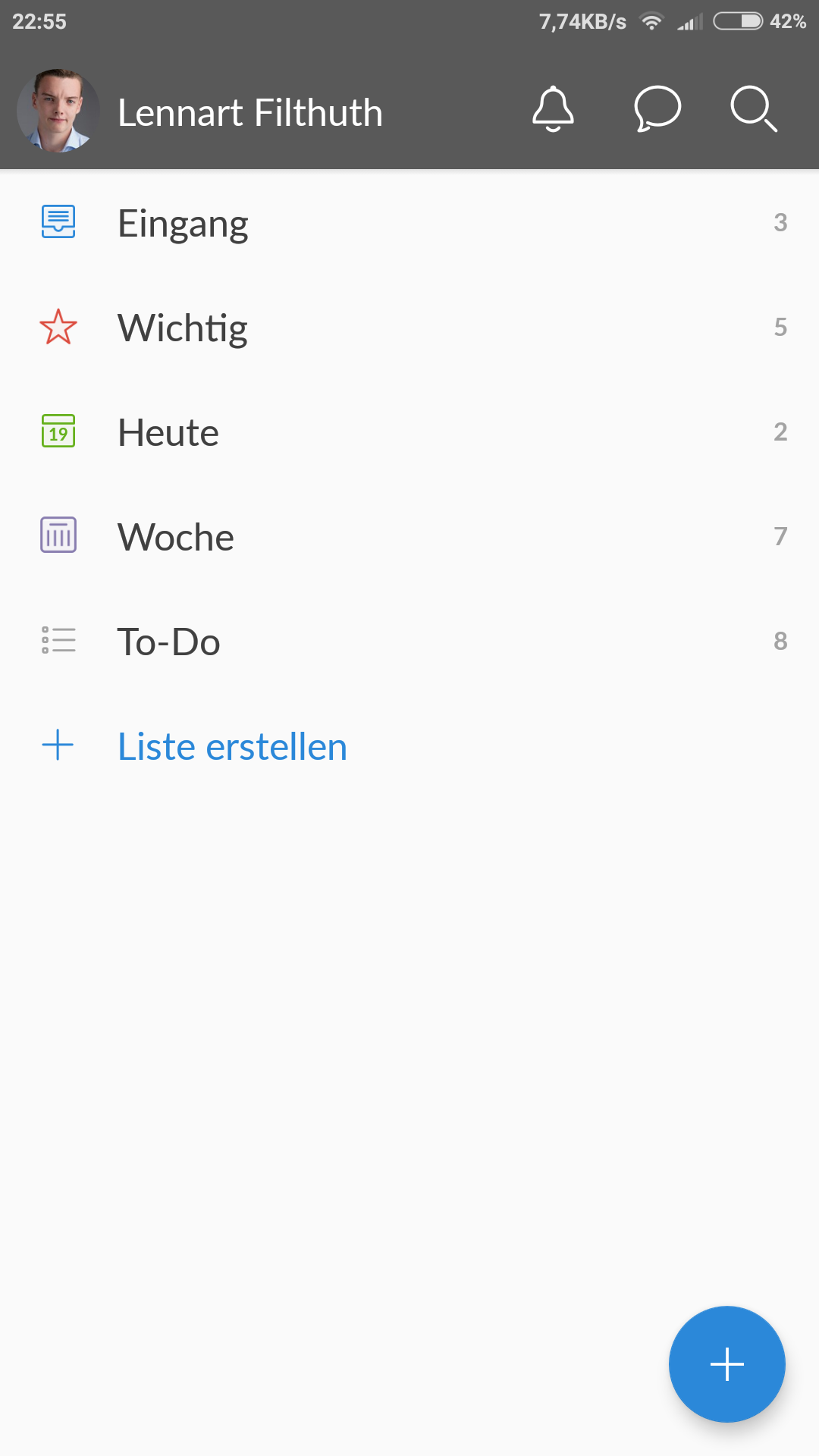 Wunderlist on Android