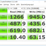 Huawei Matebook X: SSD-Speedtest